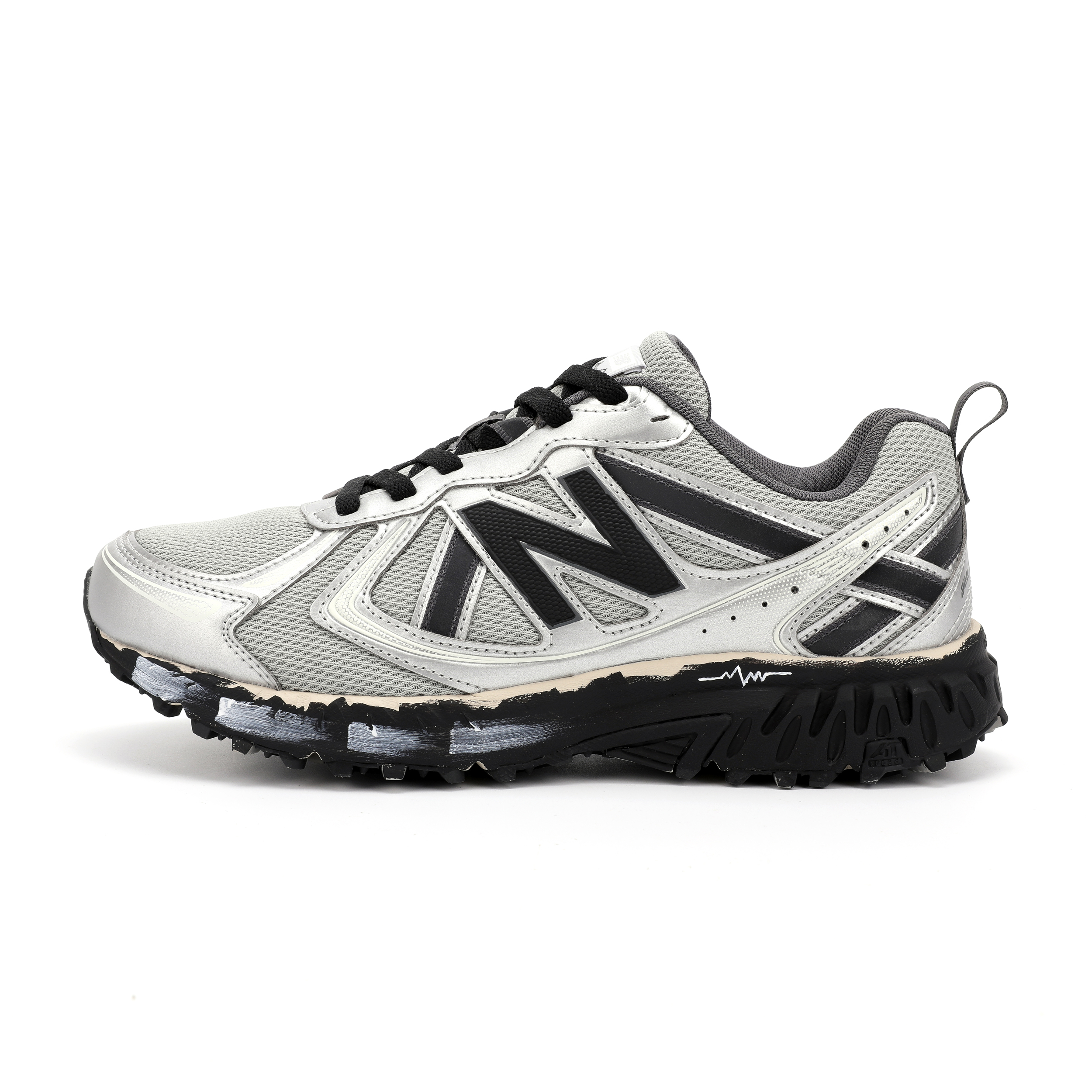 New Balance NB 410 V5 Breathable Low top Casual City Commuting Running Shoes Unisex Black Silver