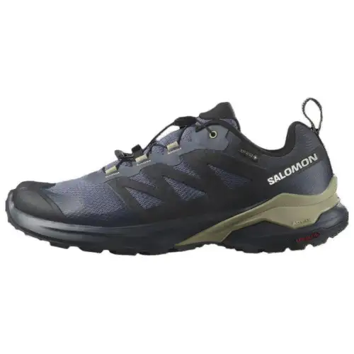 SALOMON Cushioning Slip Resistant Abrasion Resistant Low top Running Shoes Men's Blue Black