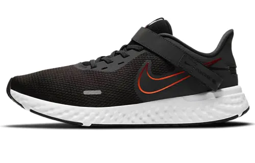 Nike Revolution 5 FlyEase 'Black White Orange'