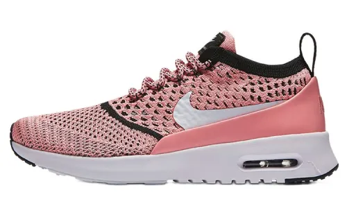 Nike Air Max Thea Woven Fabric Low top Running Shoes Women's Pink White