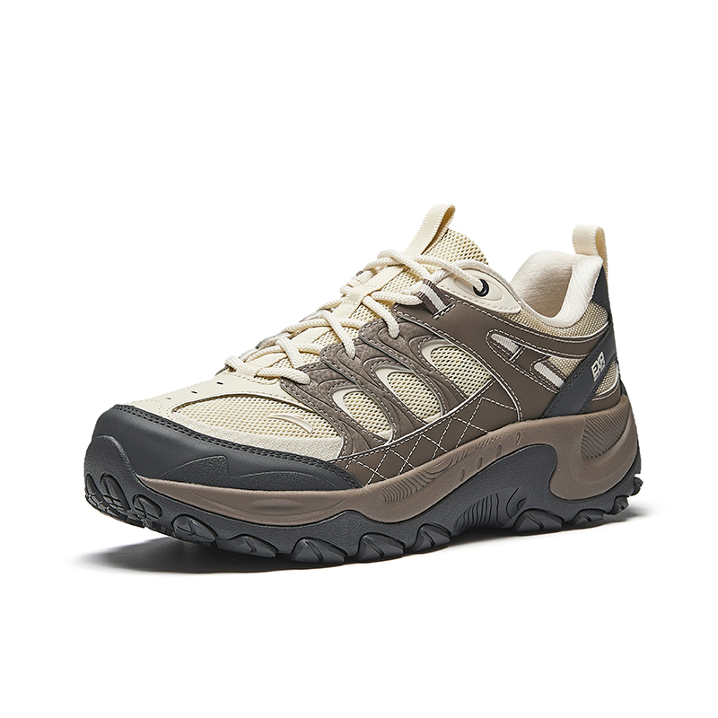 Anta Cushioning Breathable Low top Casual Running Shoes Men’s Beige Gray