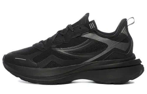 FILA Flagpole Low top Running Shoes Unisex Black Korean Style