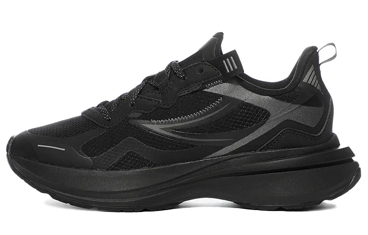 FILA Flagpole Low top Running Shoes Unisex Black Korean Style