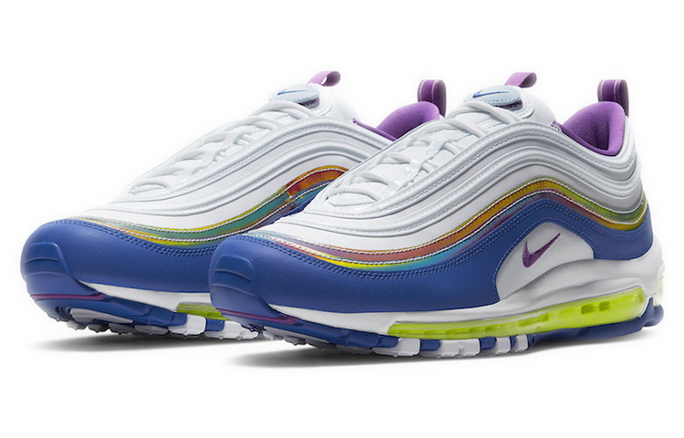 Кроссовки Nike Air Max 97 (бело-синие) — Белыйсиний — фото 3