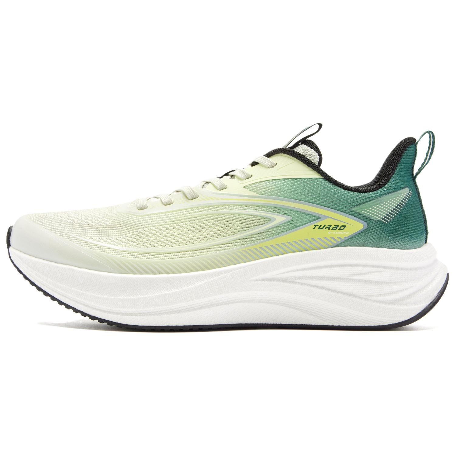 QIAODAN Running Shoes Men’s Low Top Aqua Moon Green, Verona Green