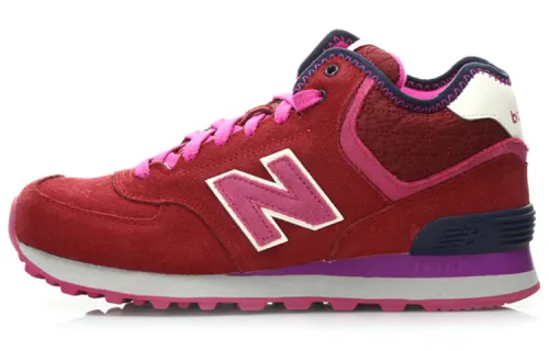 New Balance 574 Series Mid Retro Mid Top Pink/Red Women's