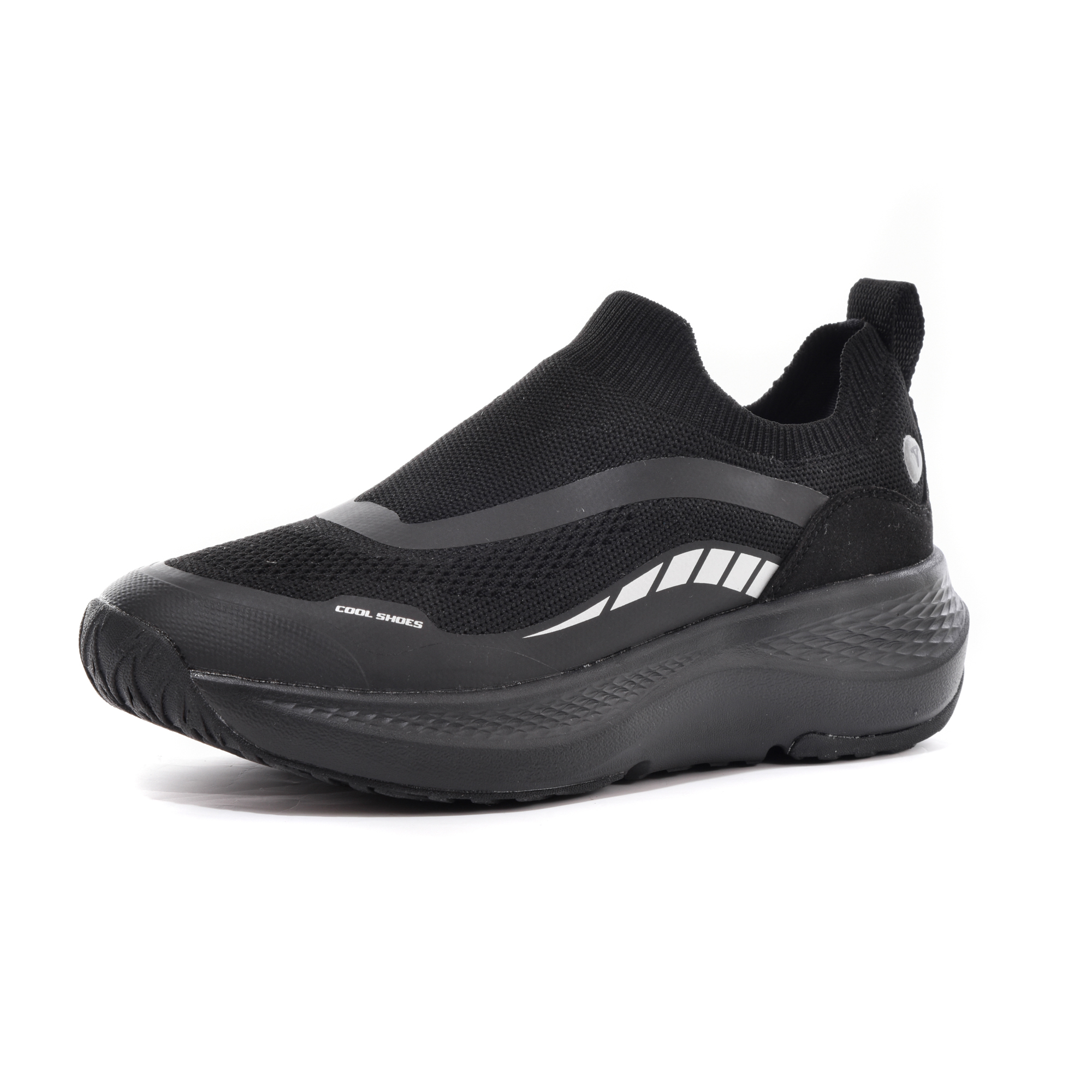 TREEPERI Cushioning Slip Resistant Breathable Lightweight Height Increasing Low top Running Shoes Unisex Black