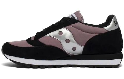 Saucony Jazz 81 Running Shoes Cushioning Slip Resistant Abrasion Resistant Low top Shoe Unisex Black Standard M