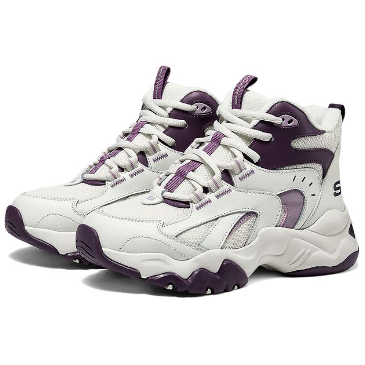 Skechers DLITES Mid top Running Shoes Women’s White Purple