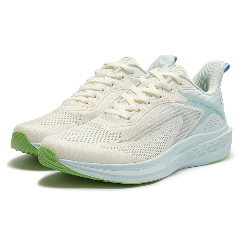 361° Abrasion Resistant Breathable Low top Casual Running Shoes Men’s White Blue