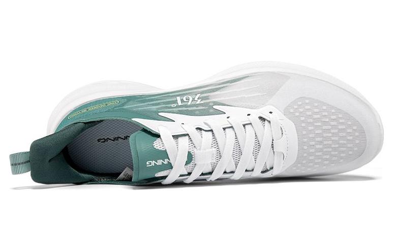 361° Slip Resistant, Abrasion Resistant, Breathable Low top Running Shoes Men’s White Cyan