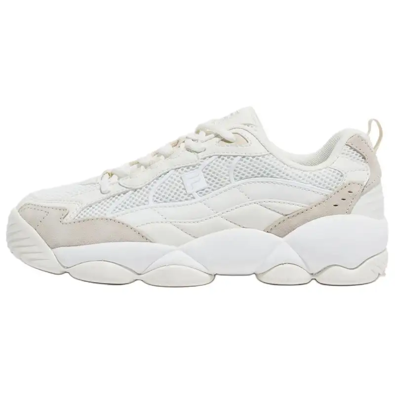 FILA Abrasion Resistant Abrasion Resistant Low top Casual Shoes Unisex Beige