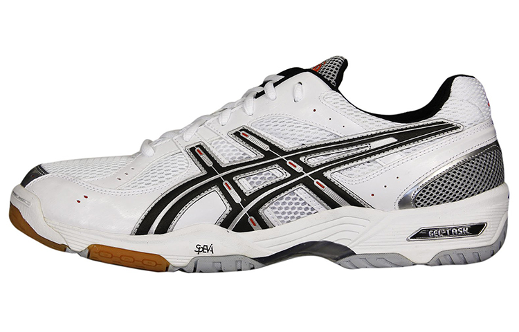 Asics Gel Task Abrasion Resistant Low top Running Shoes Men's White Black