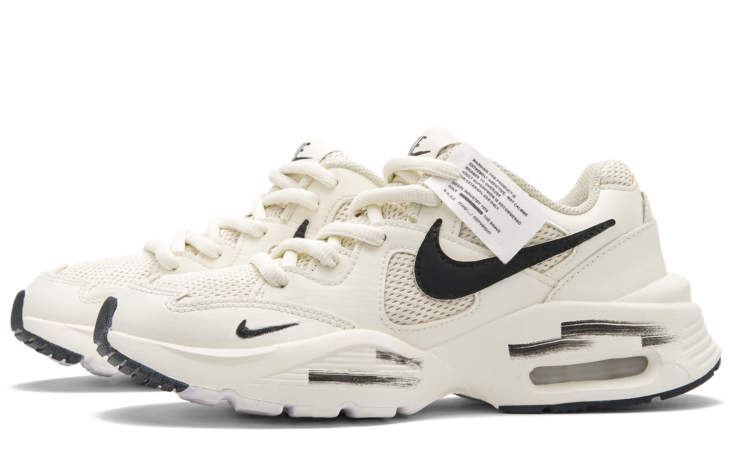 Nike Air Max Fusion Low top Running Shoes Unisex Ecru