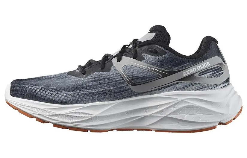SALOMON Aero Glide Comfortable Mesh Slip Resistant, Abrasion Resistant, Lightweight Low top Running Shoes Men's