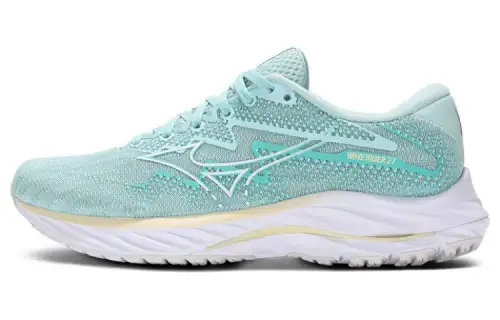 Mizuno Women's Wave Rider 27 Super Wide 'Light Green White'