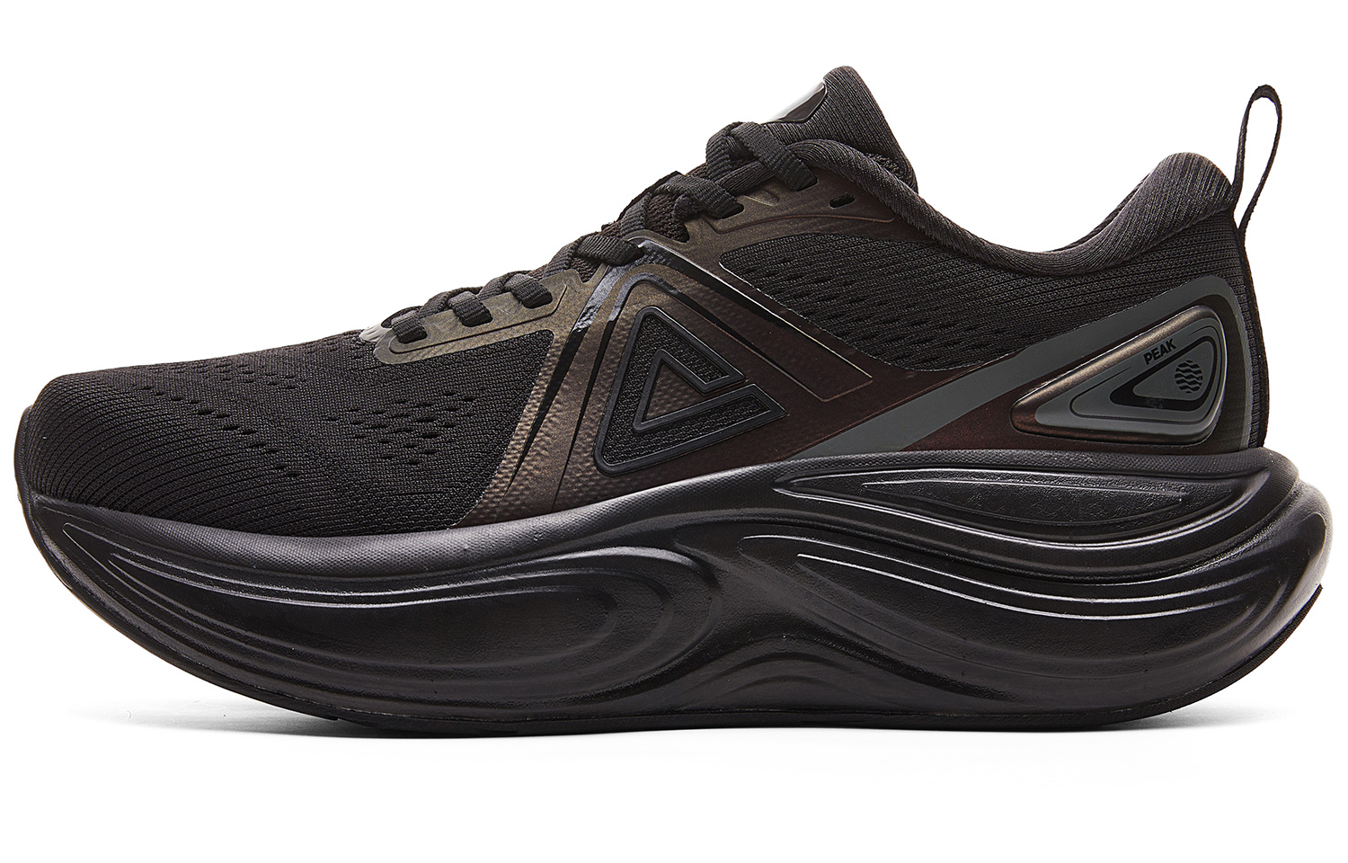PEAK Cushioning Rebound Slip Resistant Low top Running Shoes Women’s All Black