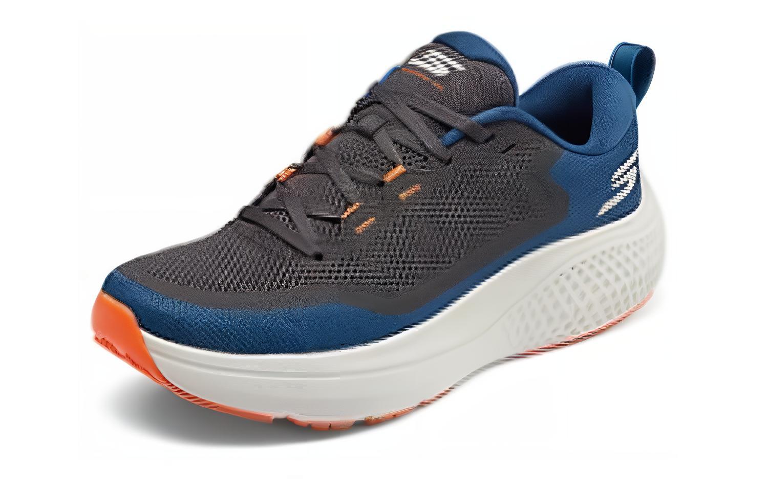 Skechers GO RUN SUPERSONIC MAX Fabric Cushioning, Wear Resistant Low top Running Shoes Men’s Black Blue