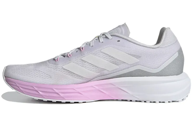 Adidas Sl20 Comfortable Fabric Breathable Low top Marathon Running Shoes Women's Gray Purple