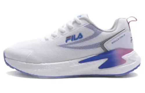 FILA Cushioning, Wear Resistant Low top Running Shoes Women's White Blue