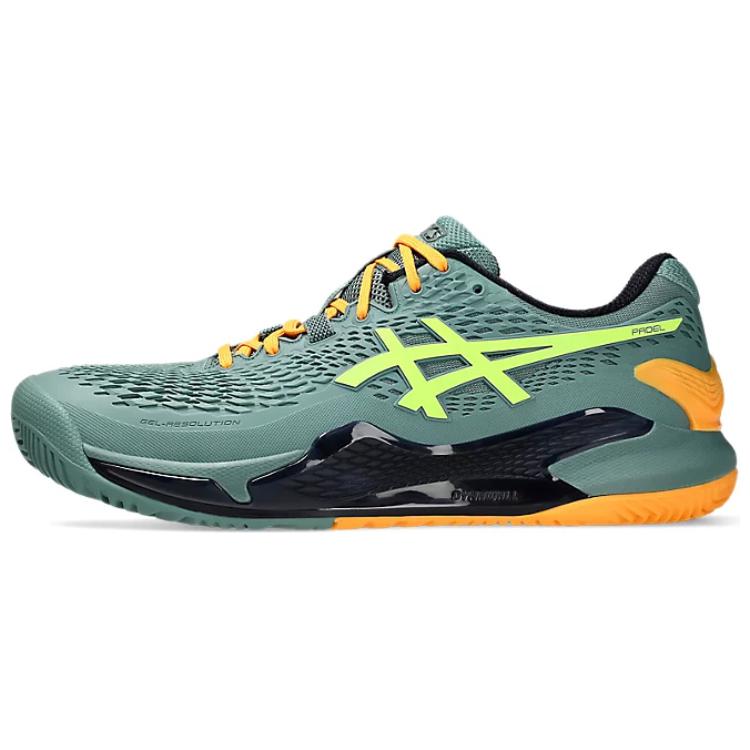 ASICS Gel Resolution 9 Padel Celadon Safety Yellow