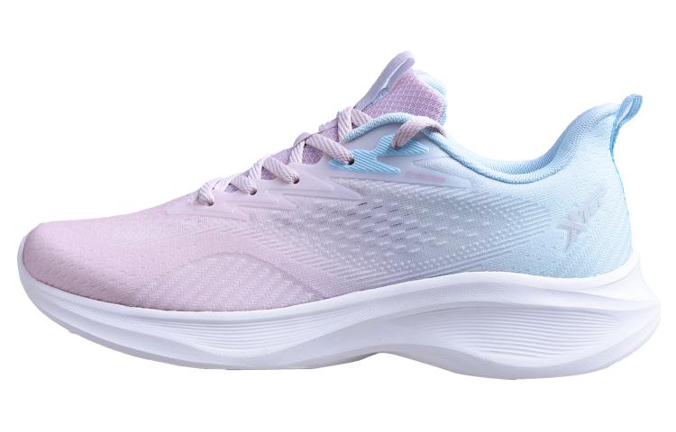 XTEP Cushioning Slip Resistant Abrasion Resistant Low top Running Shoes Women’s Blue Pink