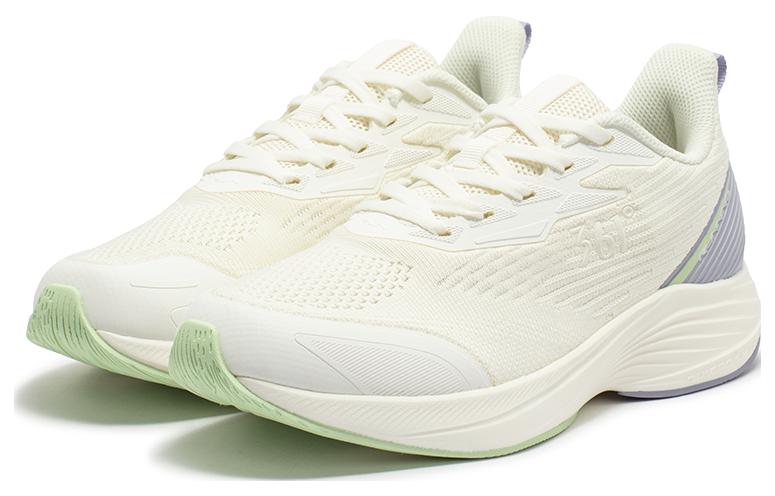 361° Abrasion Resistant Lightweight Slip Resistant Low top Running Shoes Women’s White Purple