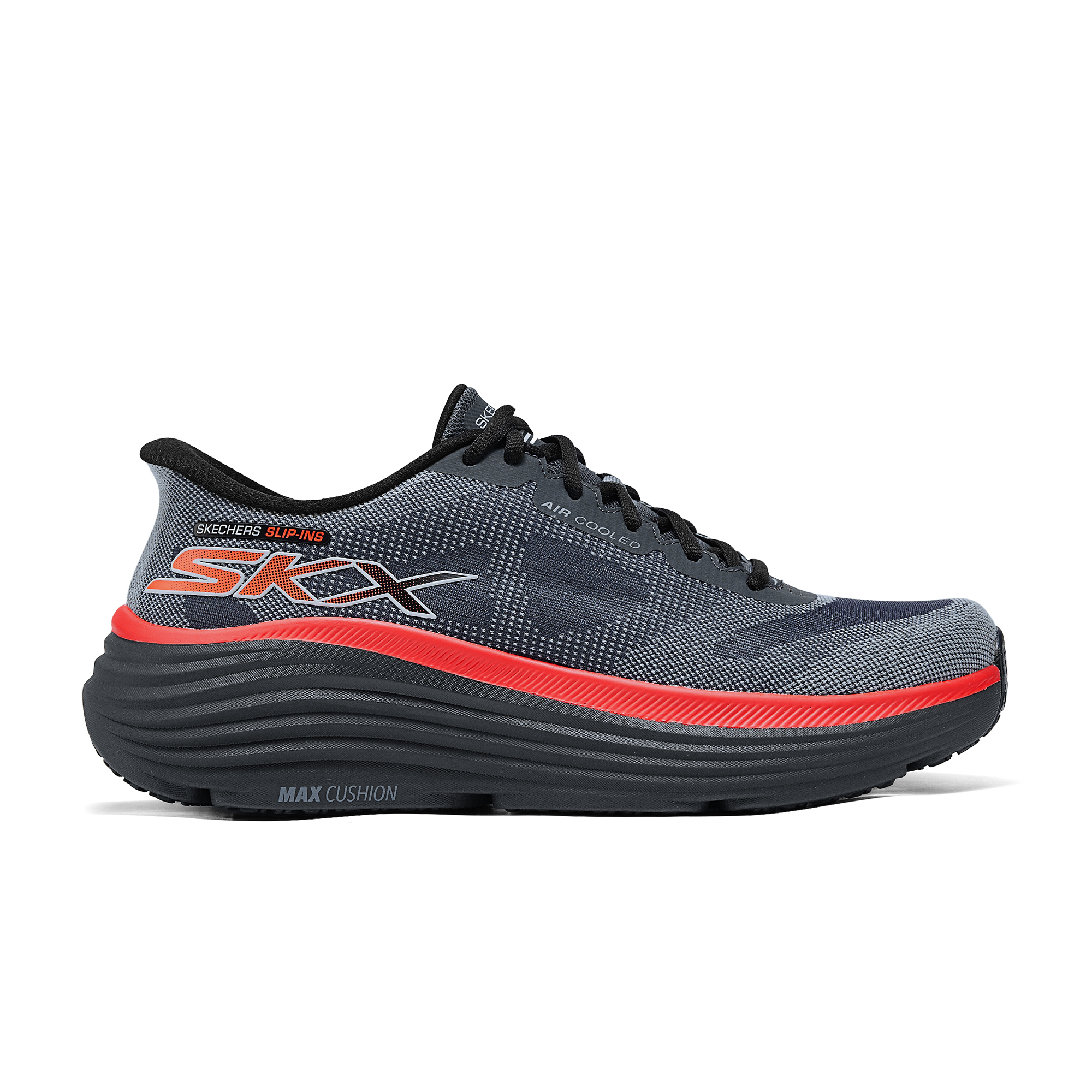 Skechers MEN’S GO Comfortable Abrasion Resistant Breathable Mid top Running Shoes Men’s Dark Gray Blue
