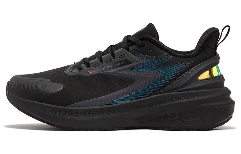 361° Rain Screen Cushioning Lightweight Rebound Low top Training Running Shoes Men's Black