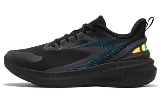 361° Rain Screen Cushioning Lightweight Rebound Low top Training Running Shoes Men's Black
