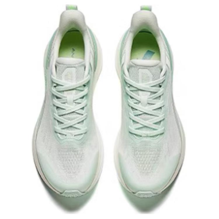 Anta Cushioning Slip Resistant Abrasion Resistant Low top Running Shoes Women’s White Cyan