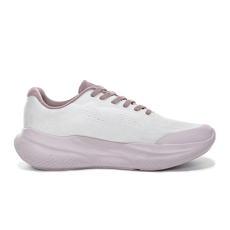 Erke Sofa Cushioning Breathable Rebound Low top Casual Running Shoes Women’s White Gray