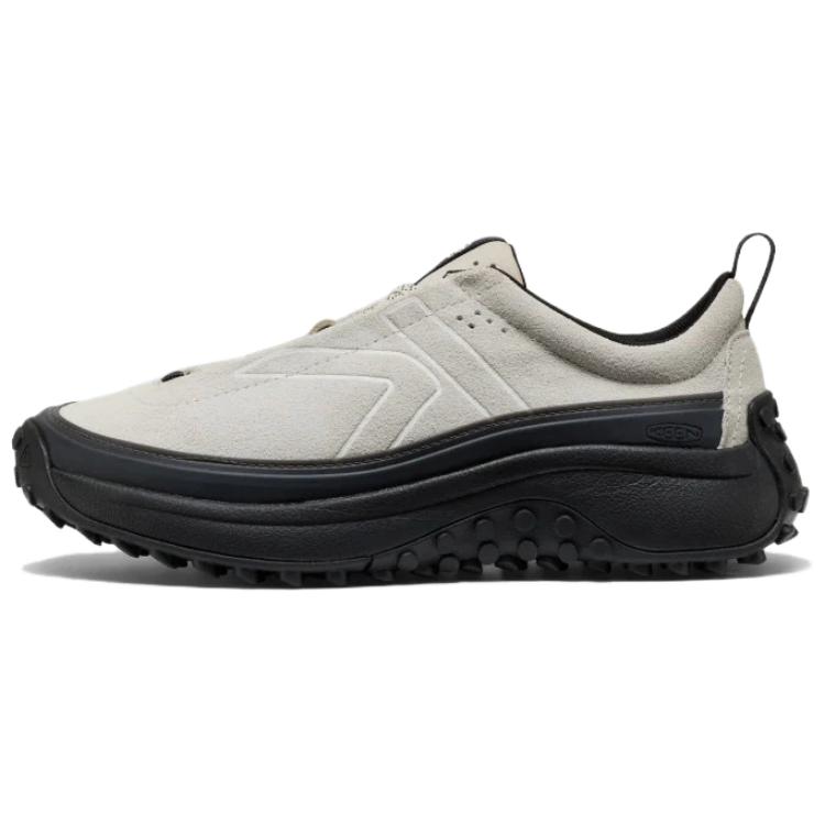 KEEN Mino Leather Low top Casual Trail Running Shoes Women’s Silver Birch White