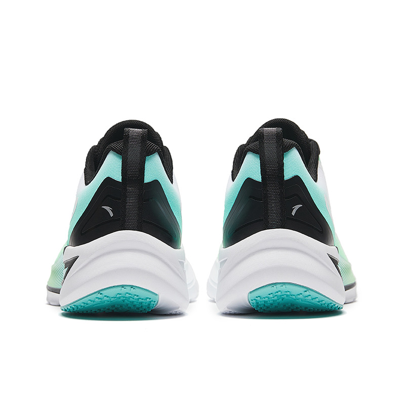Anta Lightweight Fabric Cushioning Slip Resistant Low top Casual Running Shoes Men’s White Green