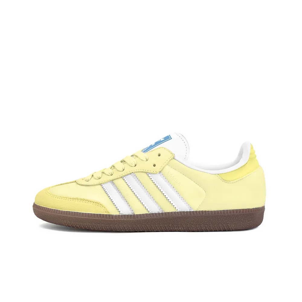 Adidas Originals SAMBA OG Slip Resistant Low top Skateboard Shoes Unisex Yellow