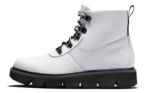 Timberland Raywood Leather Abrasion Resistant Short Outdoor Boots Women's White