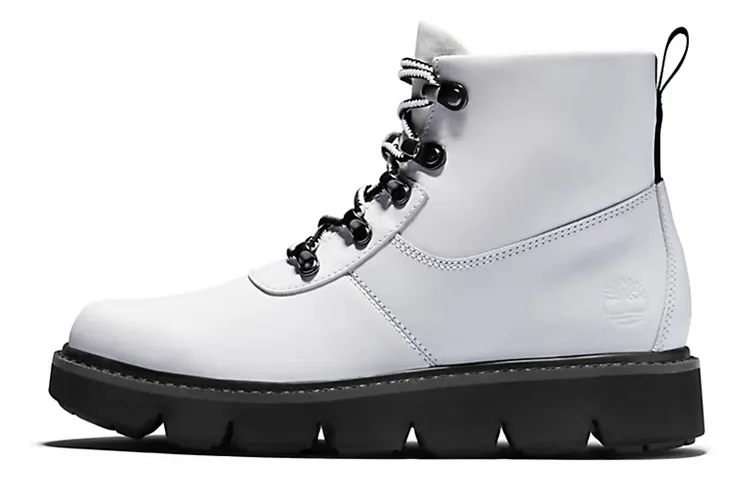 Timberland Raywood Leather Abrasion Resistant Short Outdoor Boots Women's White