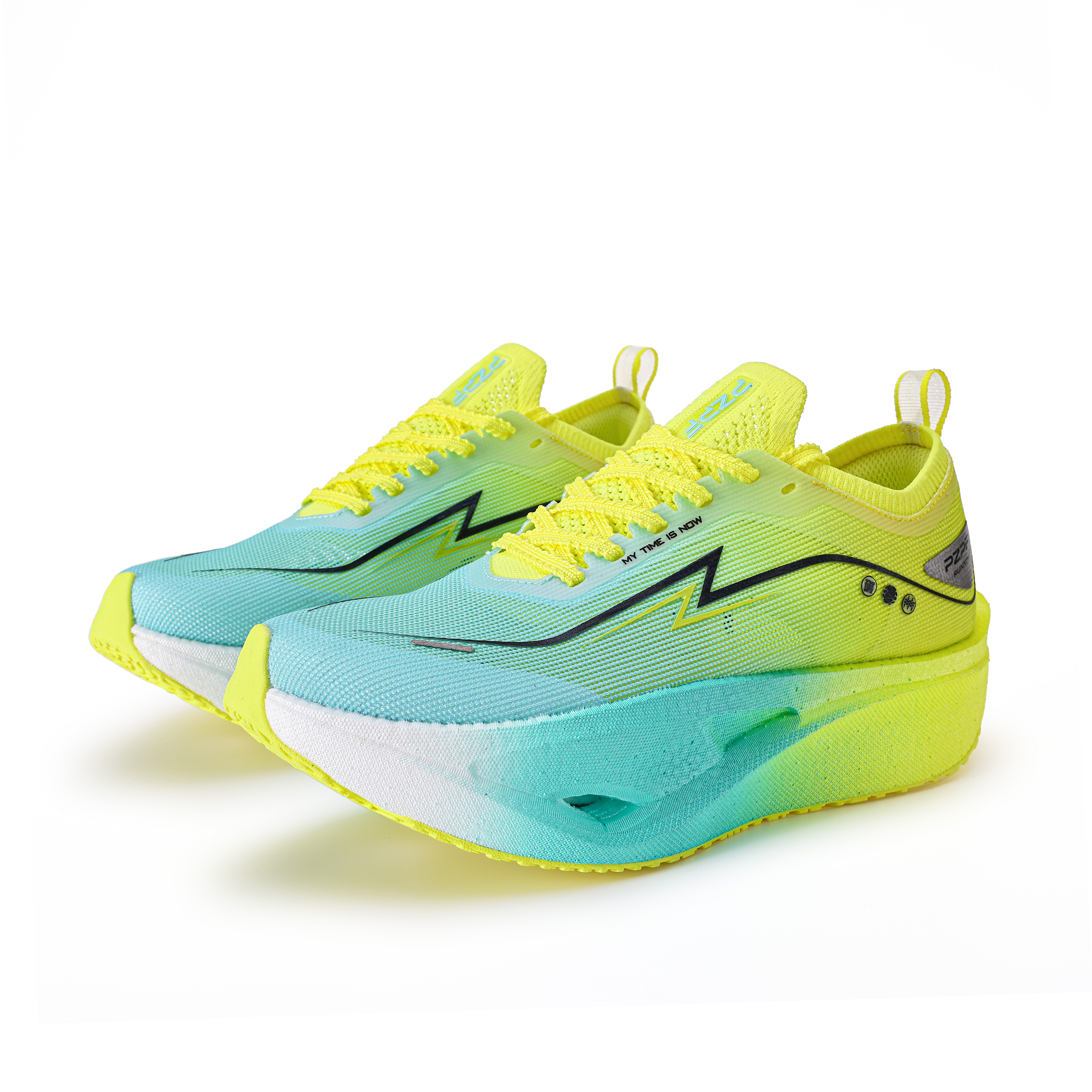 PZPF Mesh Low top Popcorn Running Shoes Unisex Lime Skip