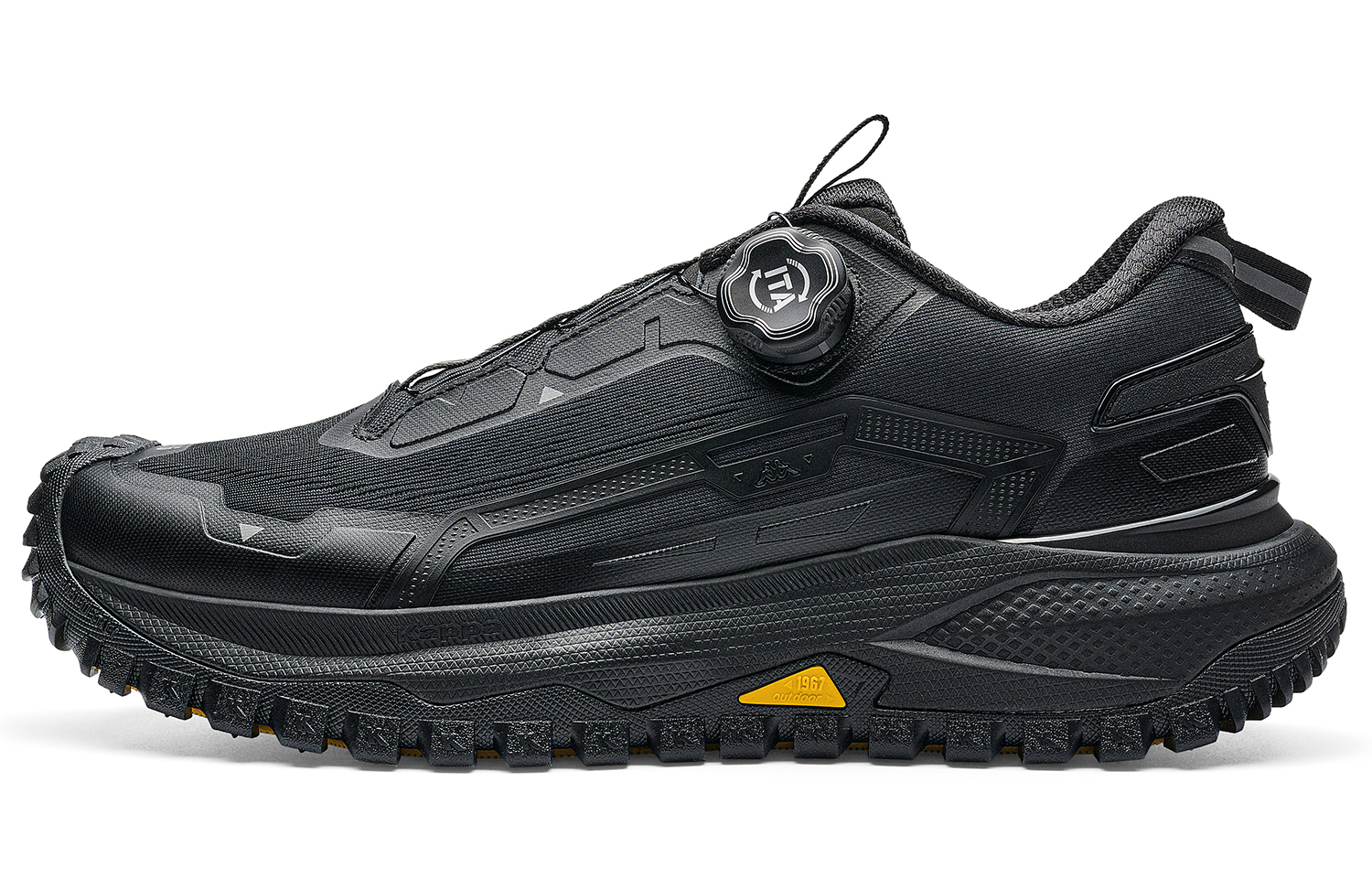 Kappa Abrasion Resistant Slip Resistant Low top Running Shoes Men’s Black/Silver