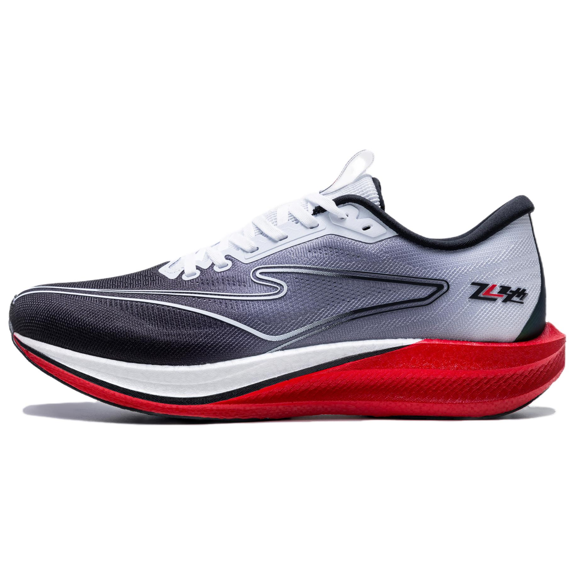 Erke Cushioning Rebound Low top Qi Technology Casual Running Shoes Men’s Black White Red