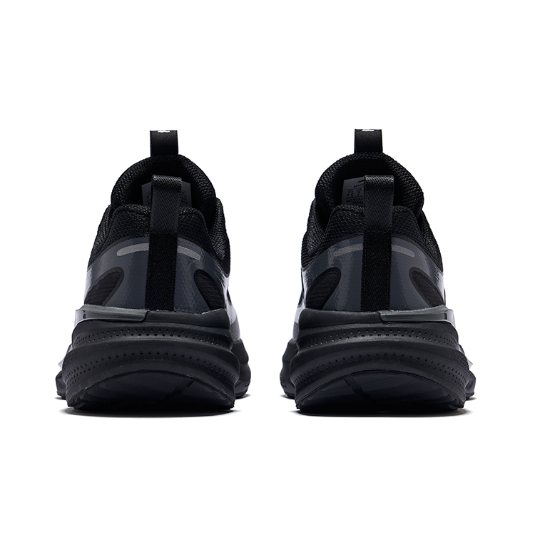 Erke Vertical 1.0 Fabric Cushioning Rebound Cushioning Rebound Low top Running Shoes Men’s Jet Black Carbon Gray