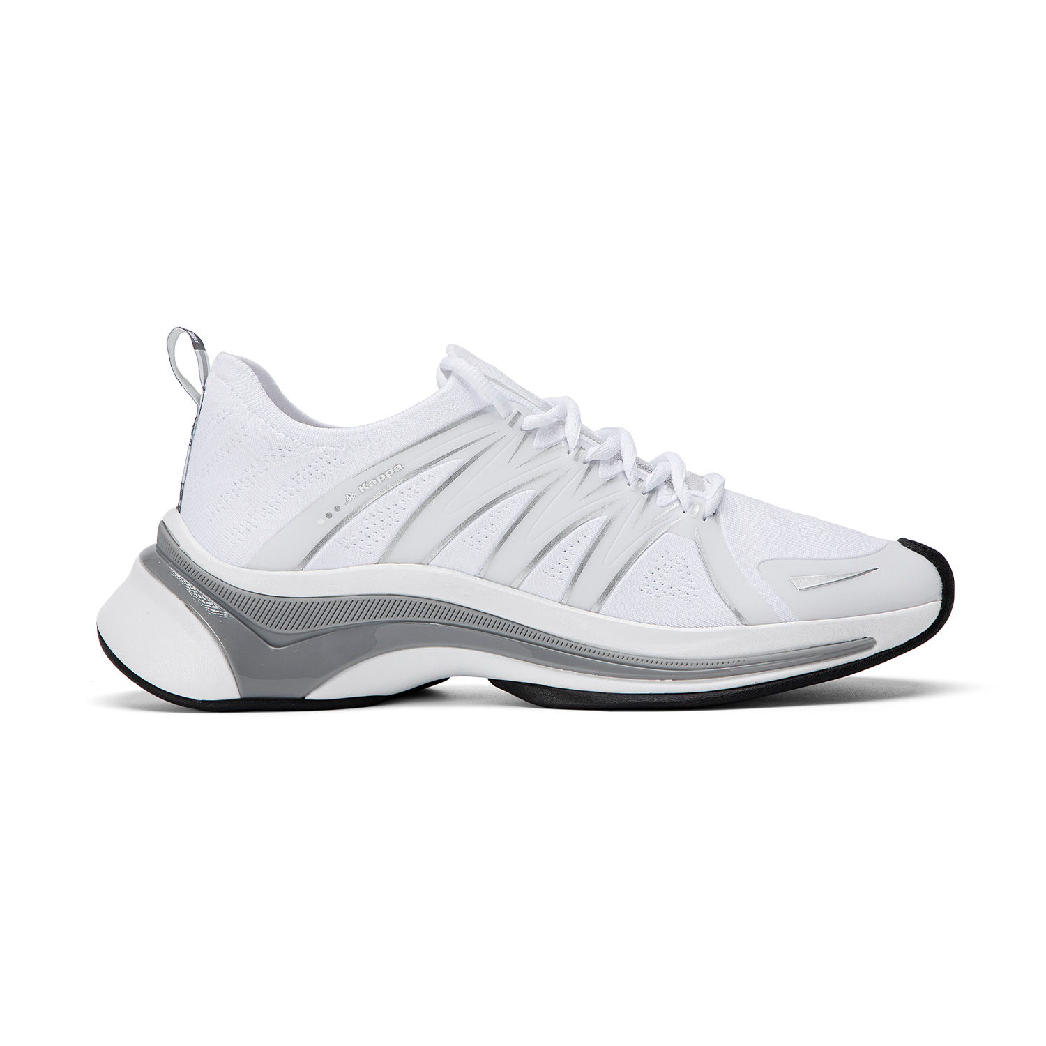 Kappa Abrasion Resistant Slip Resistant Lightweight Running Shoes Unisex White