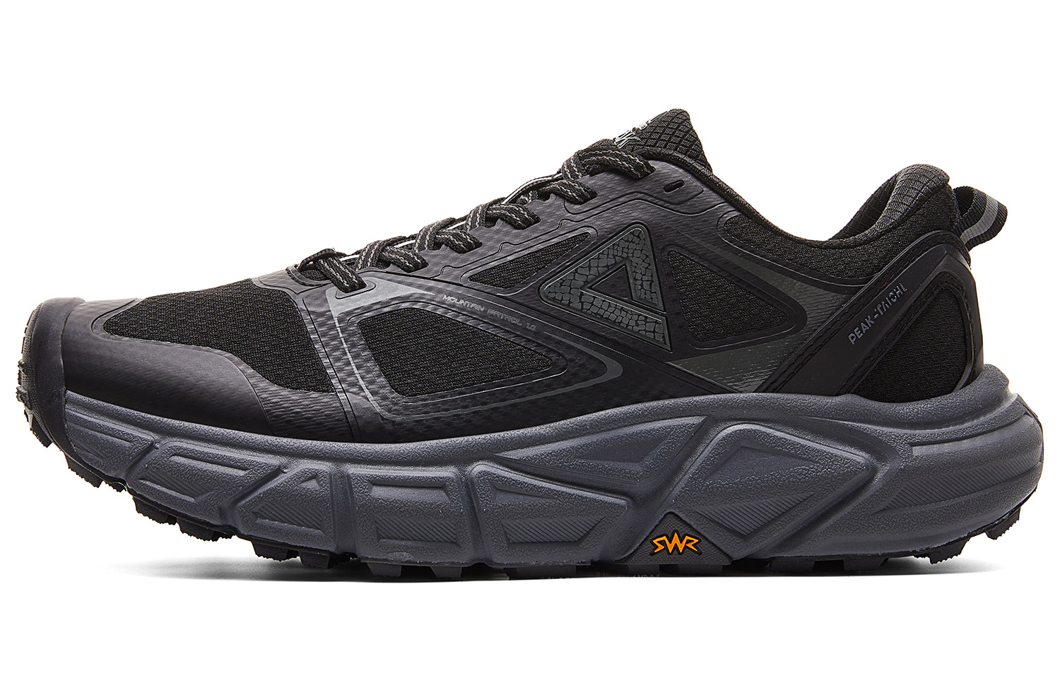 PEAK Cushioning Slip Resistant Rebound Low top Running Shoes Men’s Black Magnet Gray