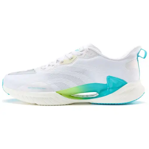 PEAK Flying Feather Breathable Low top Running Shoes Men's All White