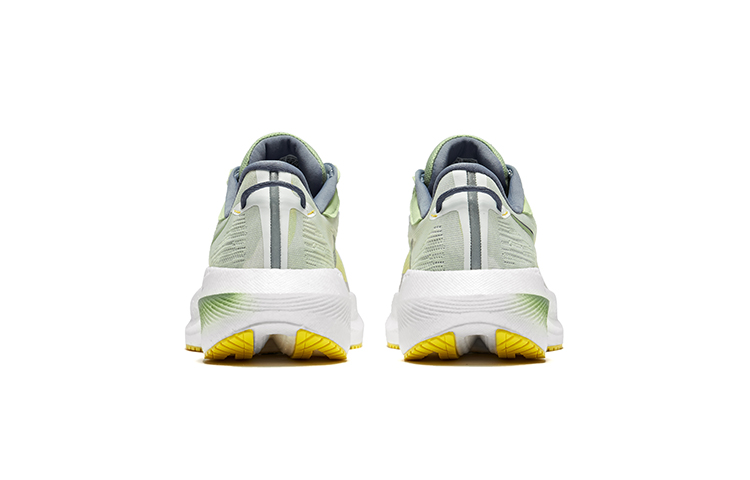 Saucony Triumph Victory 21 Fabric Cushioning Breathable Low top Casual Running Shoes Women’s White Green