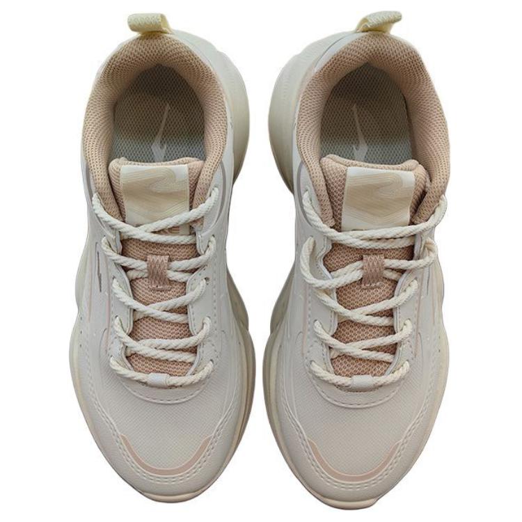 Erke Comfortable Cushioning Low top Long Distance Running Shoes Women’s White Pink