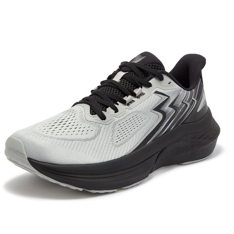 361° International Cables Phoeni Cushioning Slip Resistant Abrasion Resistant Low top Running Shoes Unisex Black Gray