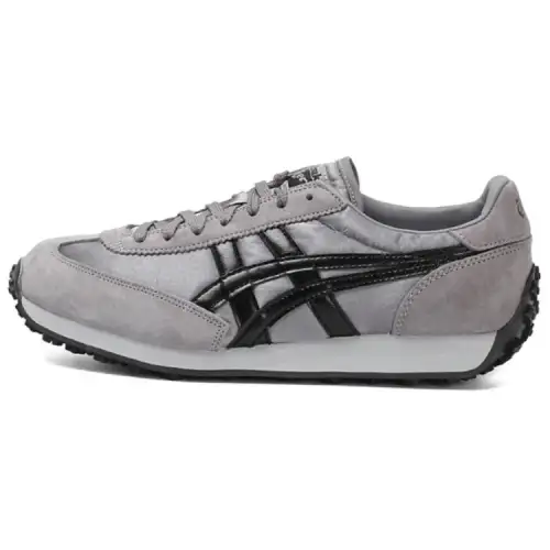 Onitsuka Tiger Edr 78 Cushioning Slip Resistant Abrasion Resistant Low top Running Shoes Unisex Silver Black