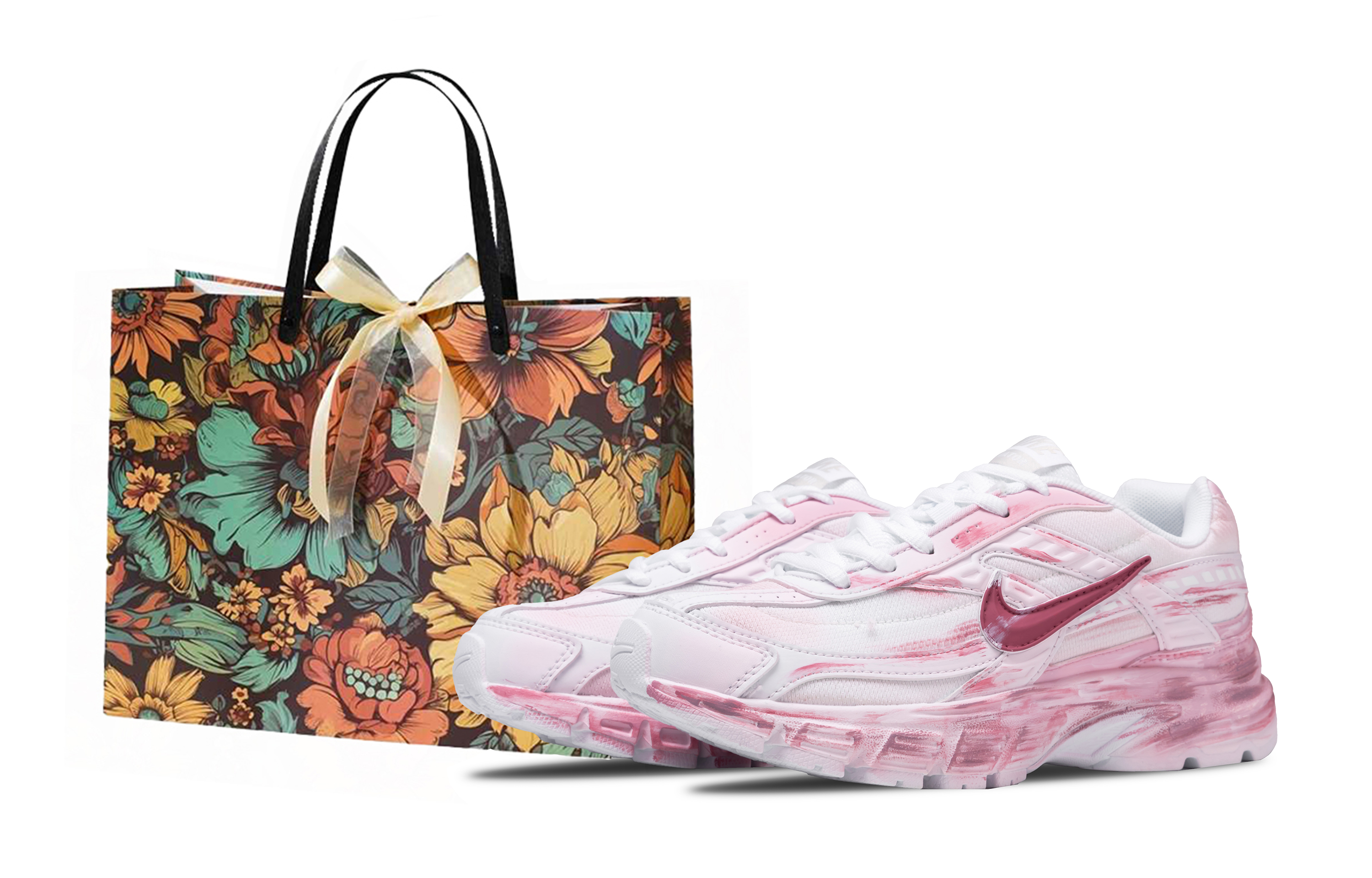 Nike Initiator Cushioning Breathable Cushioning Breathable Low top Casual City Commuting Running Shoes Women’s Pink