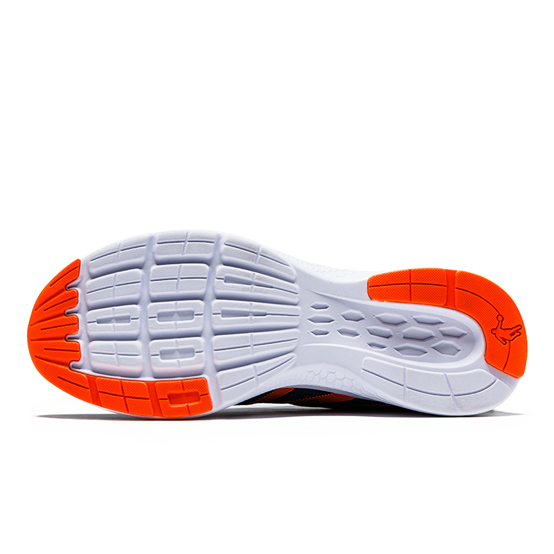 QIAODAN Lingdong Cushioning, Wear Resistant Low top Casual Running Shoes Men’s Blue Orange